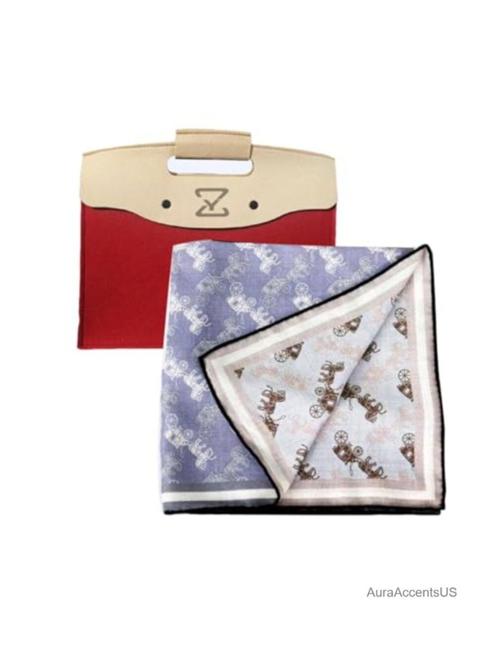 Wool Silk Blend Scarf 65x65cm Soft Neck Scarf for Women Minimalist
